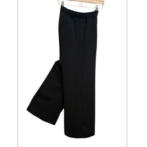 Vince Trousers Blk Mid Rise Straight Leg Tux Stripe same fabric as pants Size 4